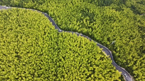 宁波股票配资网 浙江磐安：盘山公路蜿蜒风光美